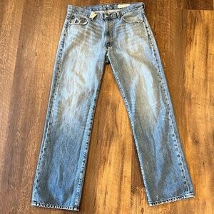 Ralph Lauren Polo Thompson jeans Mens size 34x34 loose fit distressed denim‎